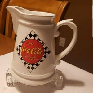 1995 Vintage COCA COLA Ceramic Pitcher